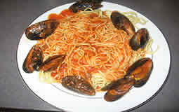 Mussels and Linguini