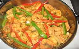 Shrimp and sauce
