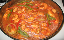 Shrimp in special sauce